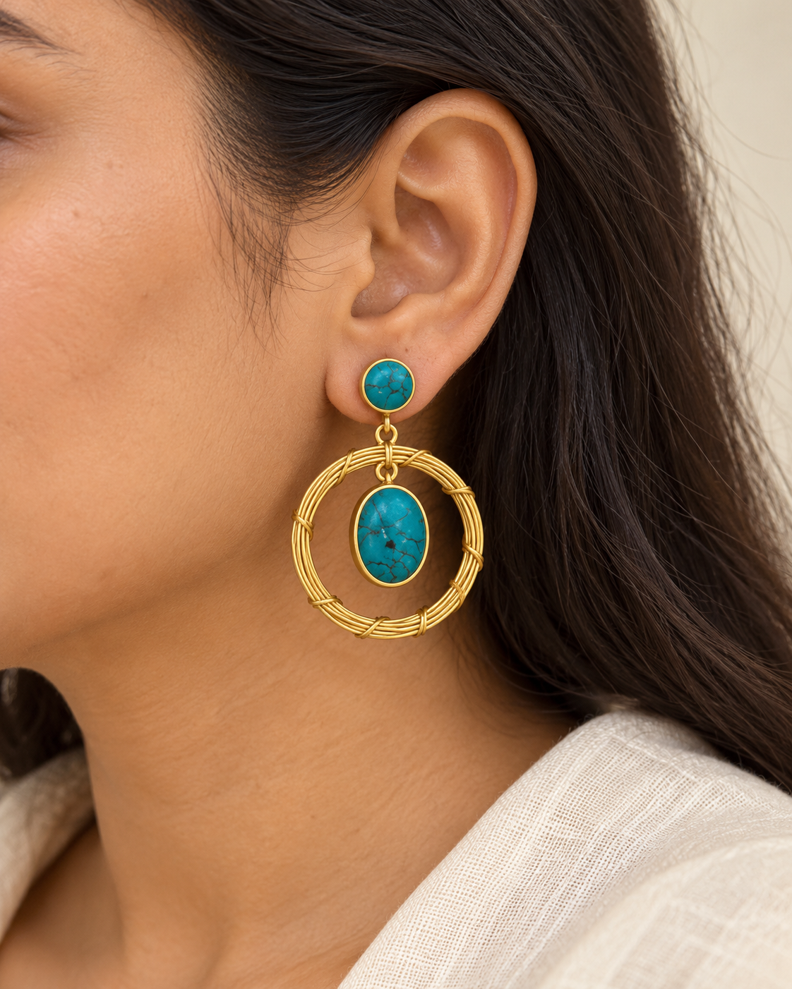 Turquoise Woven Halo