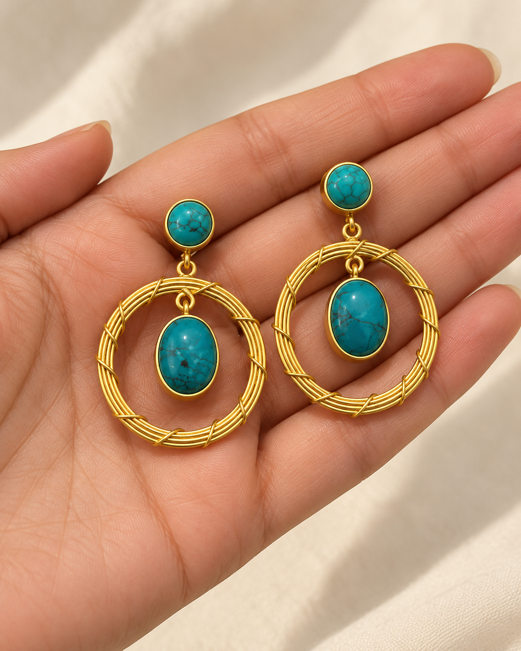Turquoise Woven Halo