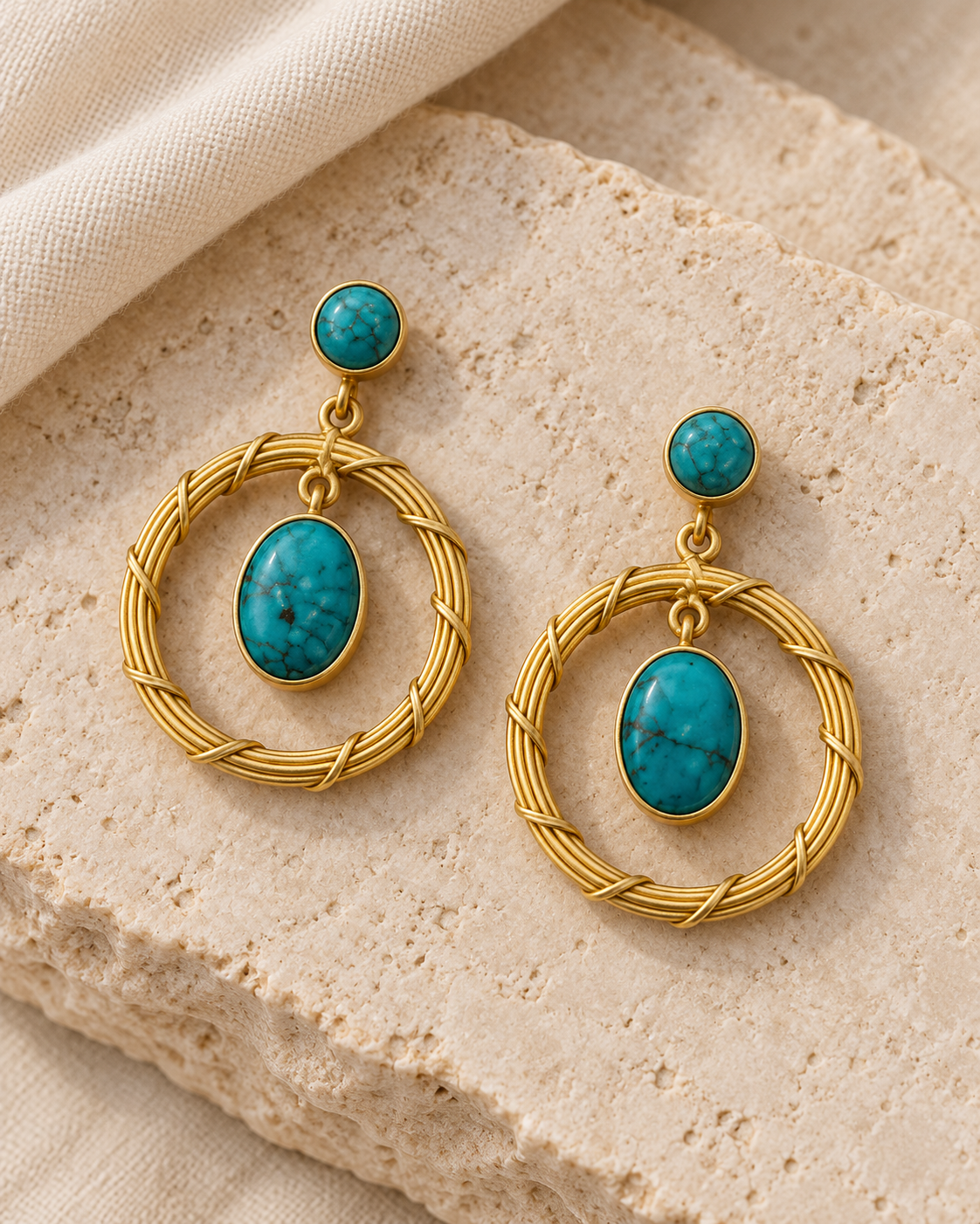 Turquoise Woven Halo