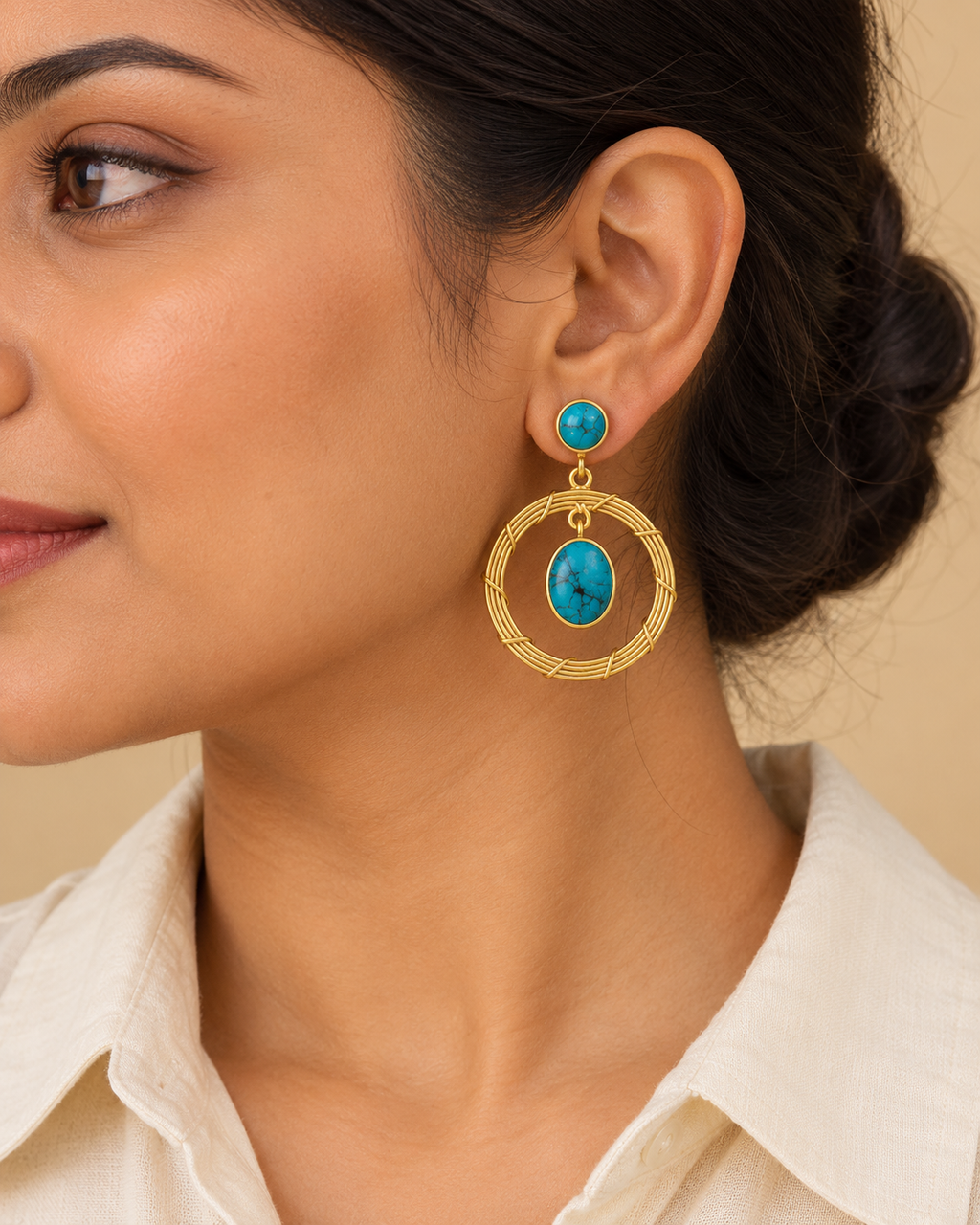 Turquoise Woven Halo