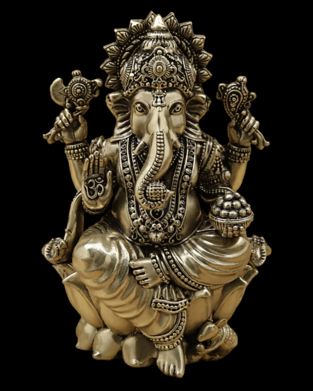 Siddhi Vinayaka Brass Idol