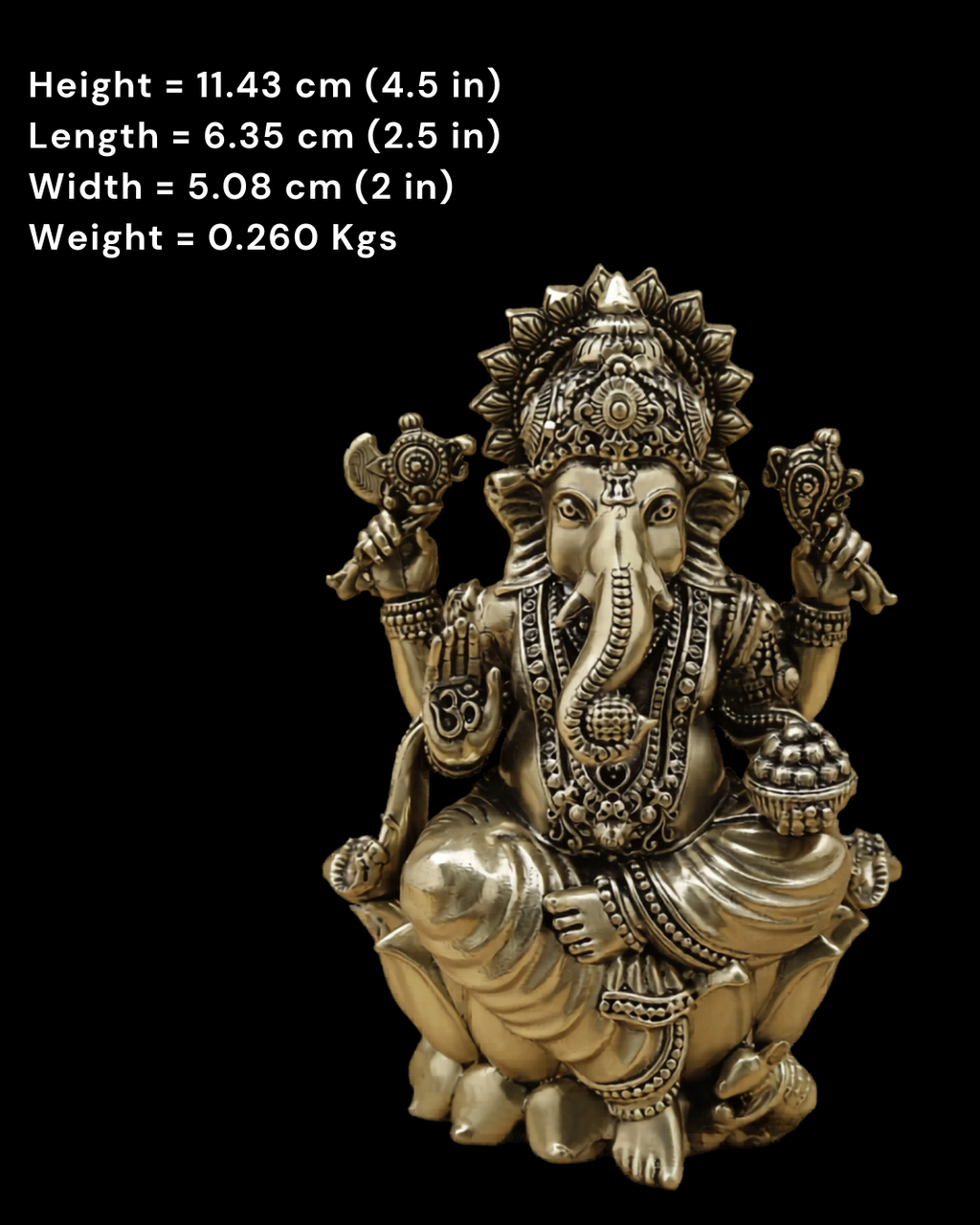 Siddhi Vinayaka Brass Idol