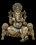 Simhasana Vinayaka Brass Idol