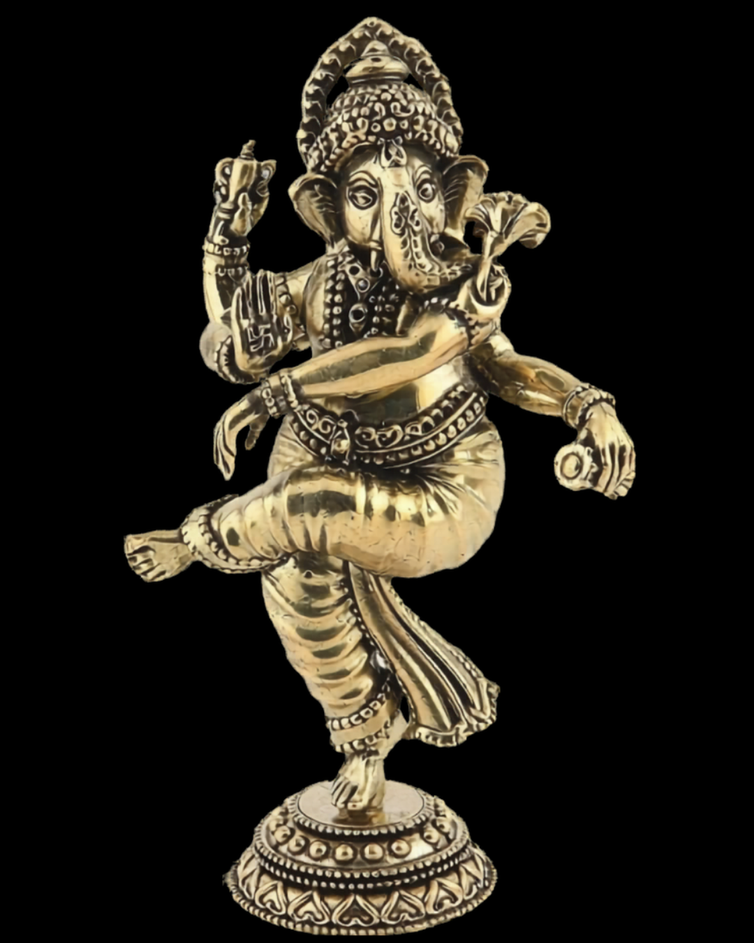 Nataraja Ganesha Brass Idol