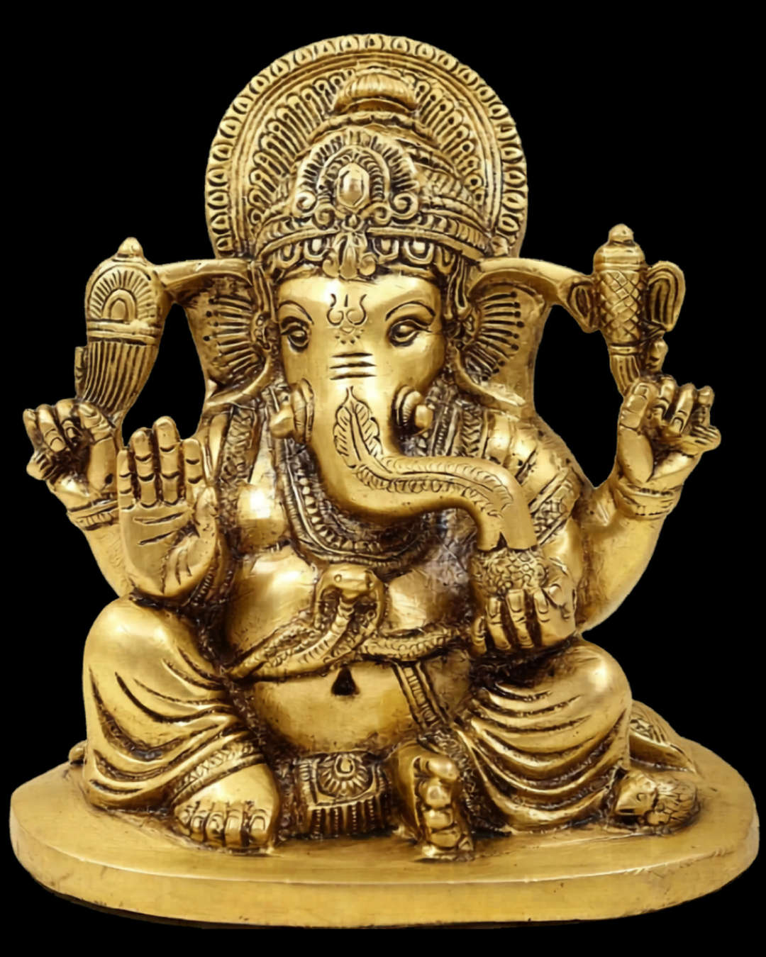 Mangalmurti Ganesha Brass Idol