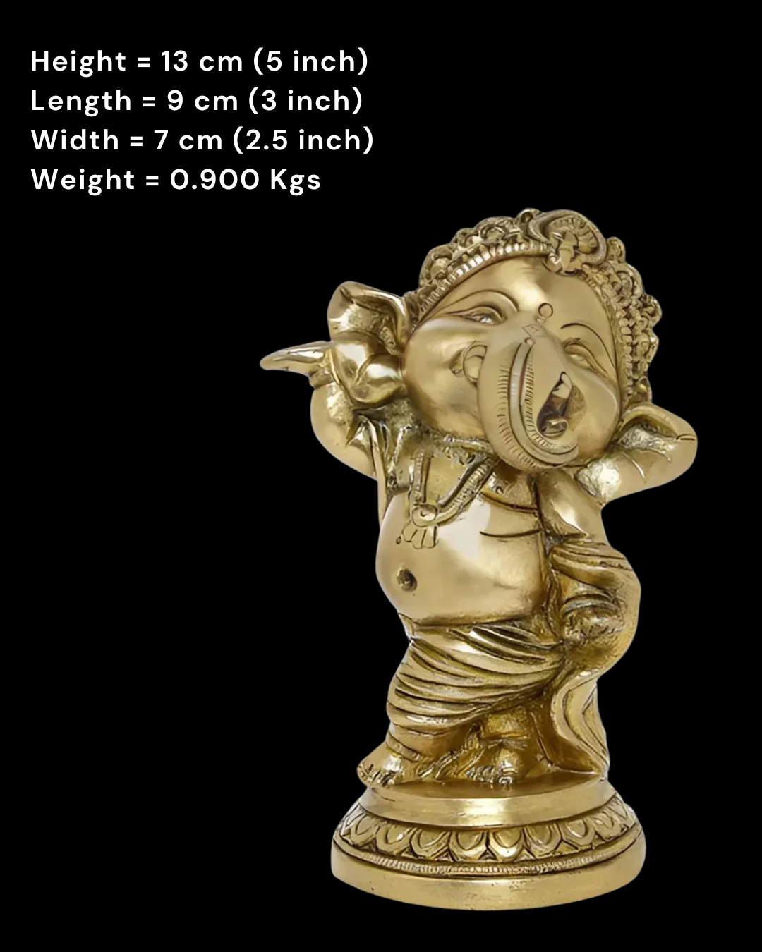 Bala Ganesha Brass Idol