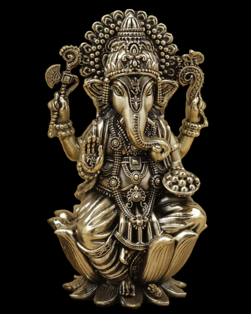 Lakshmi Ganesha Brass Idol Set