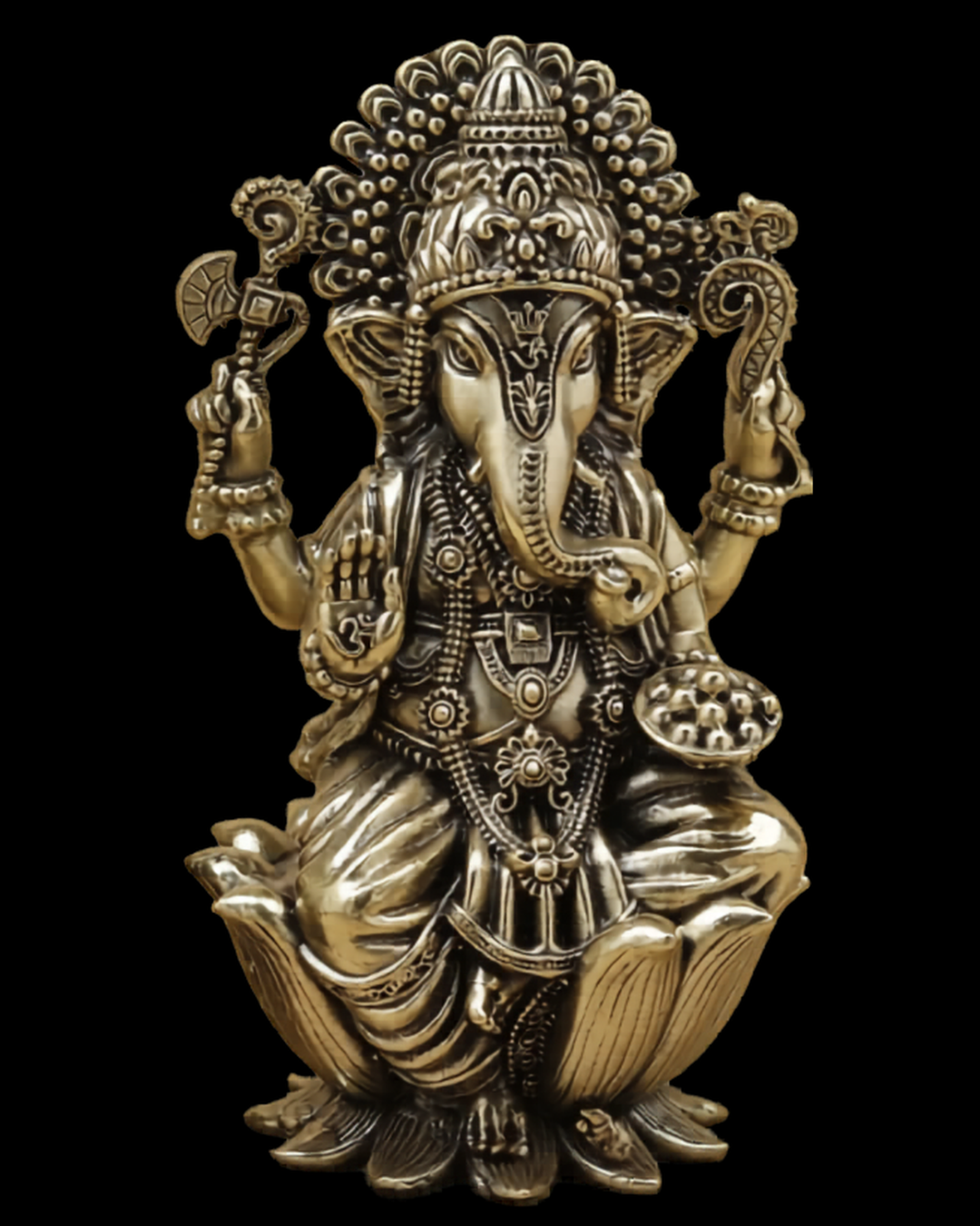 Lakshmi Ganesha Brass Idol Set