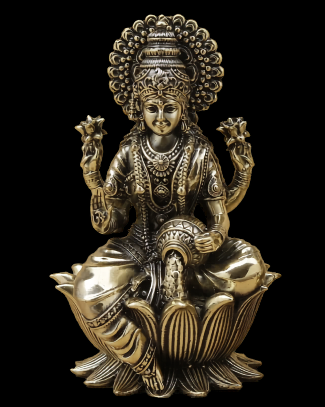 Lakshmi Ganesha Brass Idol Set