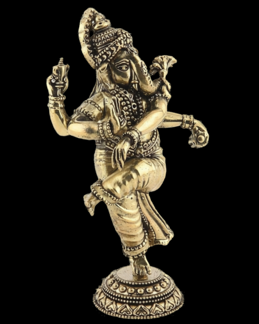 Nataraja Ganesha Brass Idol