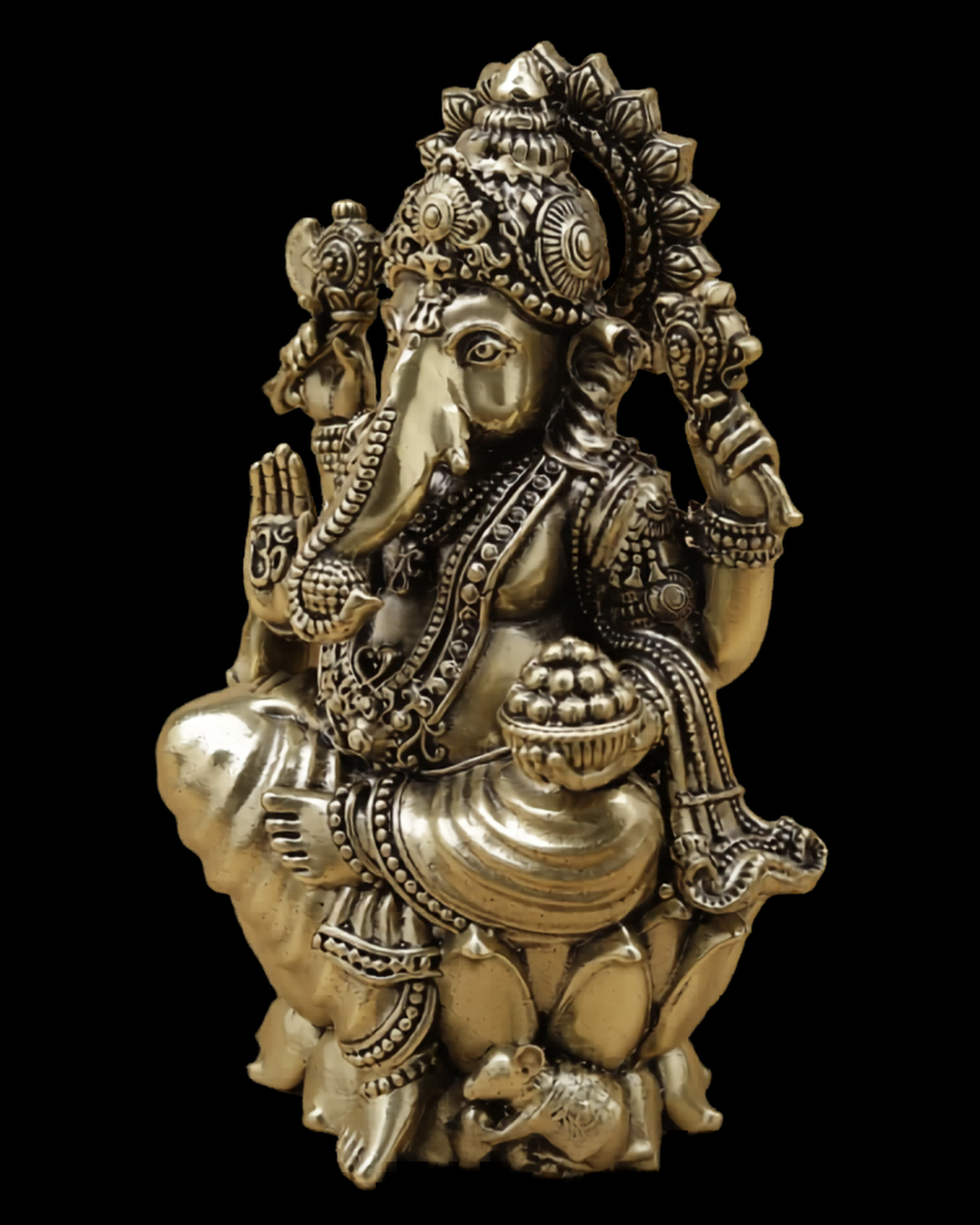 Siddhi Vinayaka Brass Idol
