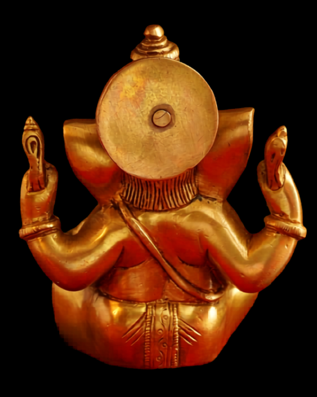 Chaturbhuj Ganesha Brass Idol