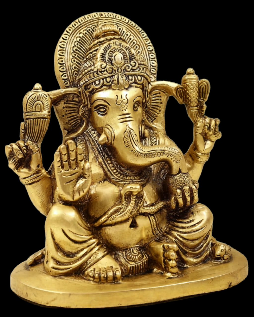 Mangalmurti Ganesha Brass Idol