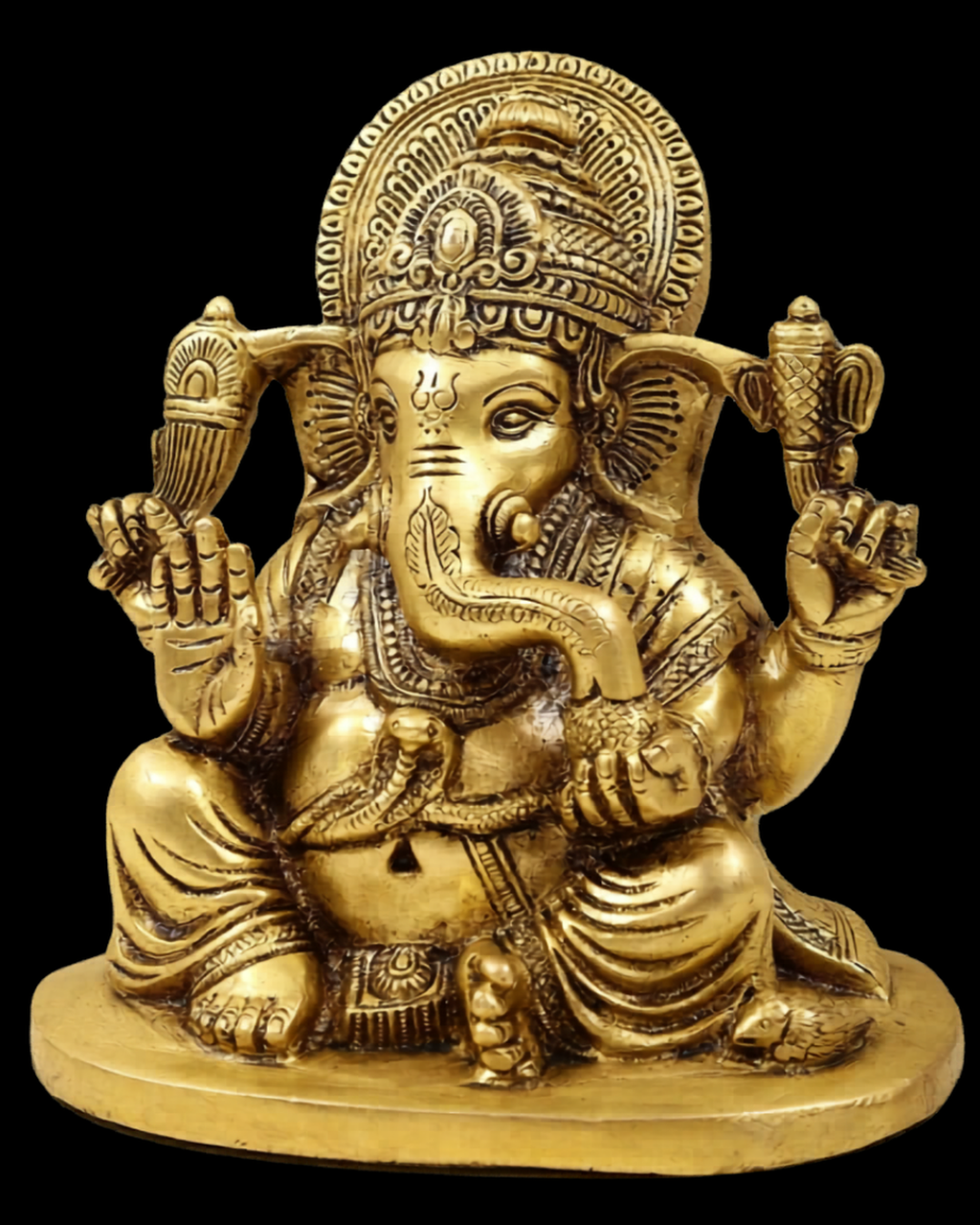 Mangalmurti Ganesha Brass Idol