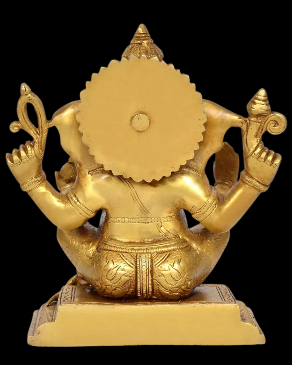 Riddhi Siddhi Ganesha Brass Idol