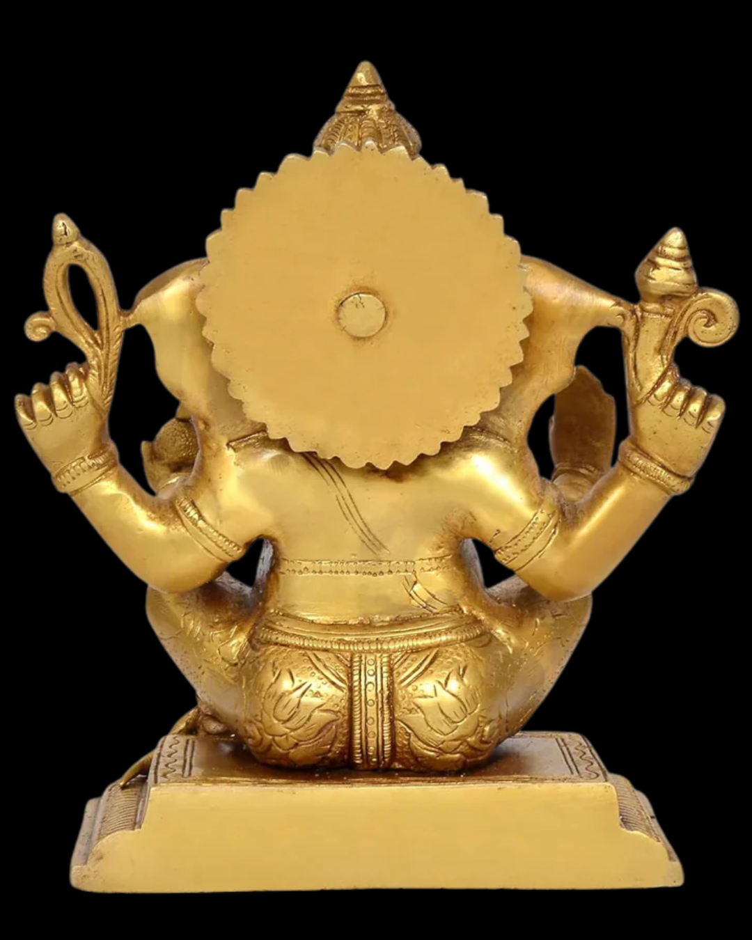 Riddhi Siddhi Ganesha Brass Idol