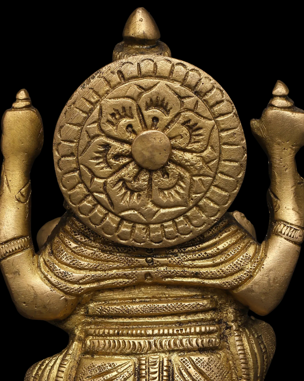 Kamal Asana Ganesha Brass Idol