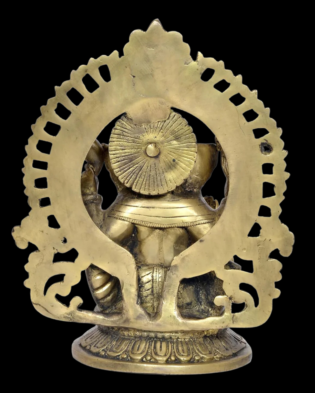 Maha Ganesha Brass Idol with Prabhavali