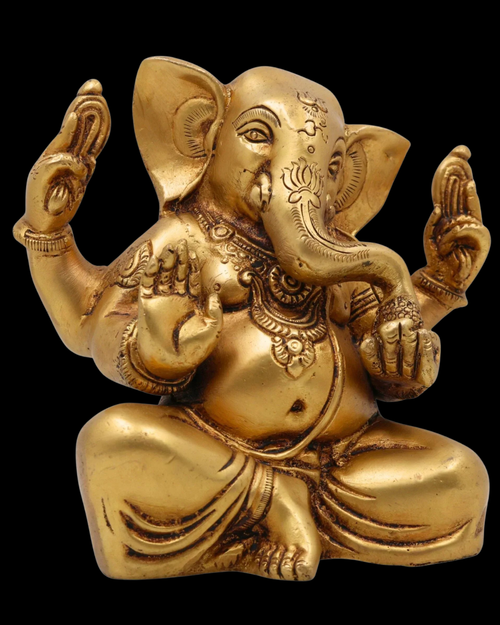 Abhaya Ganesha Brass Idol