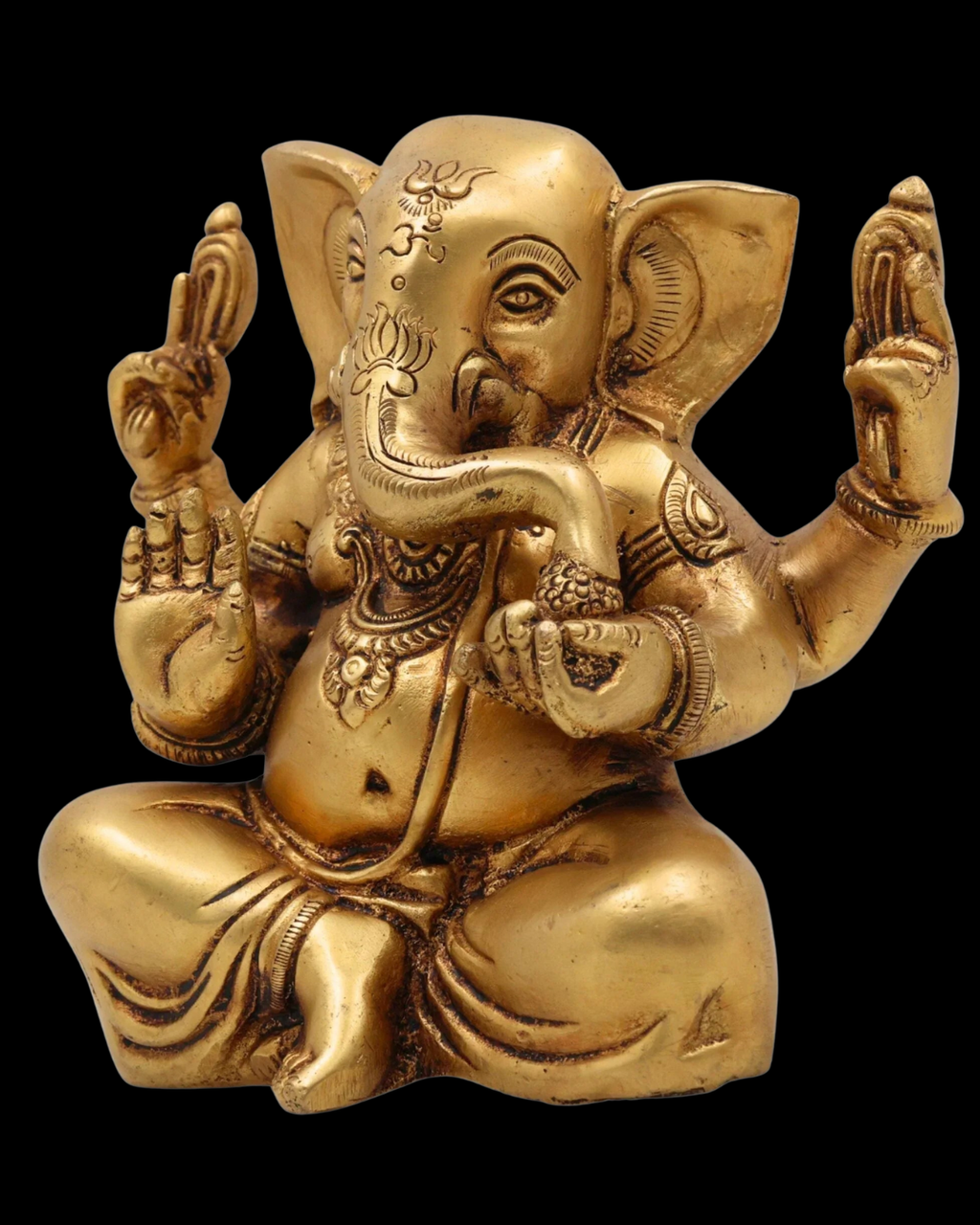 Abhaya Ganesha Brass Idol