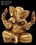 Abhaya Ganesha Brass Idol