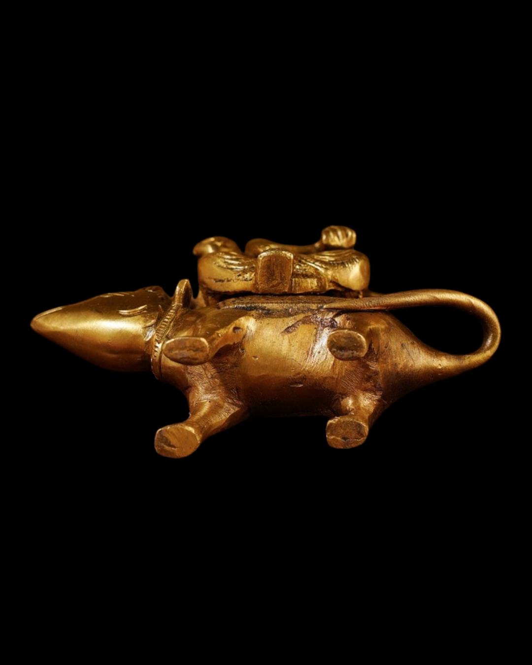 Mushika Vahana Ganesh Brass Idol