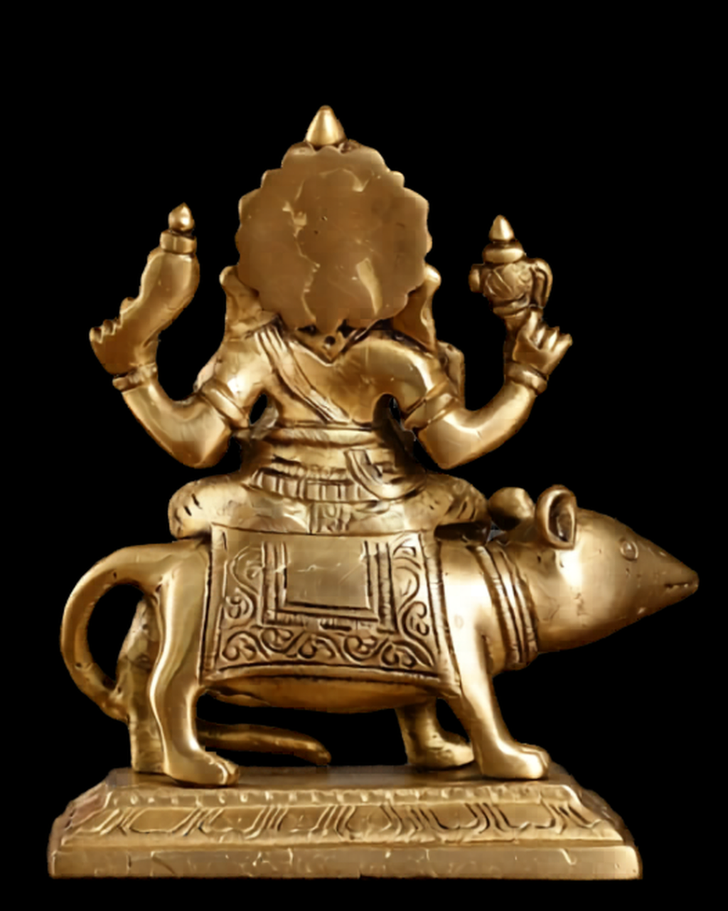 Mushika Vahana Ganesh Brass  Idol