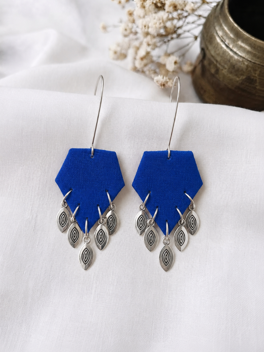 Cobalt Leaf Pentagons