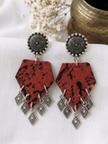 Crimson Splatter Pentagons