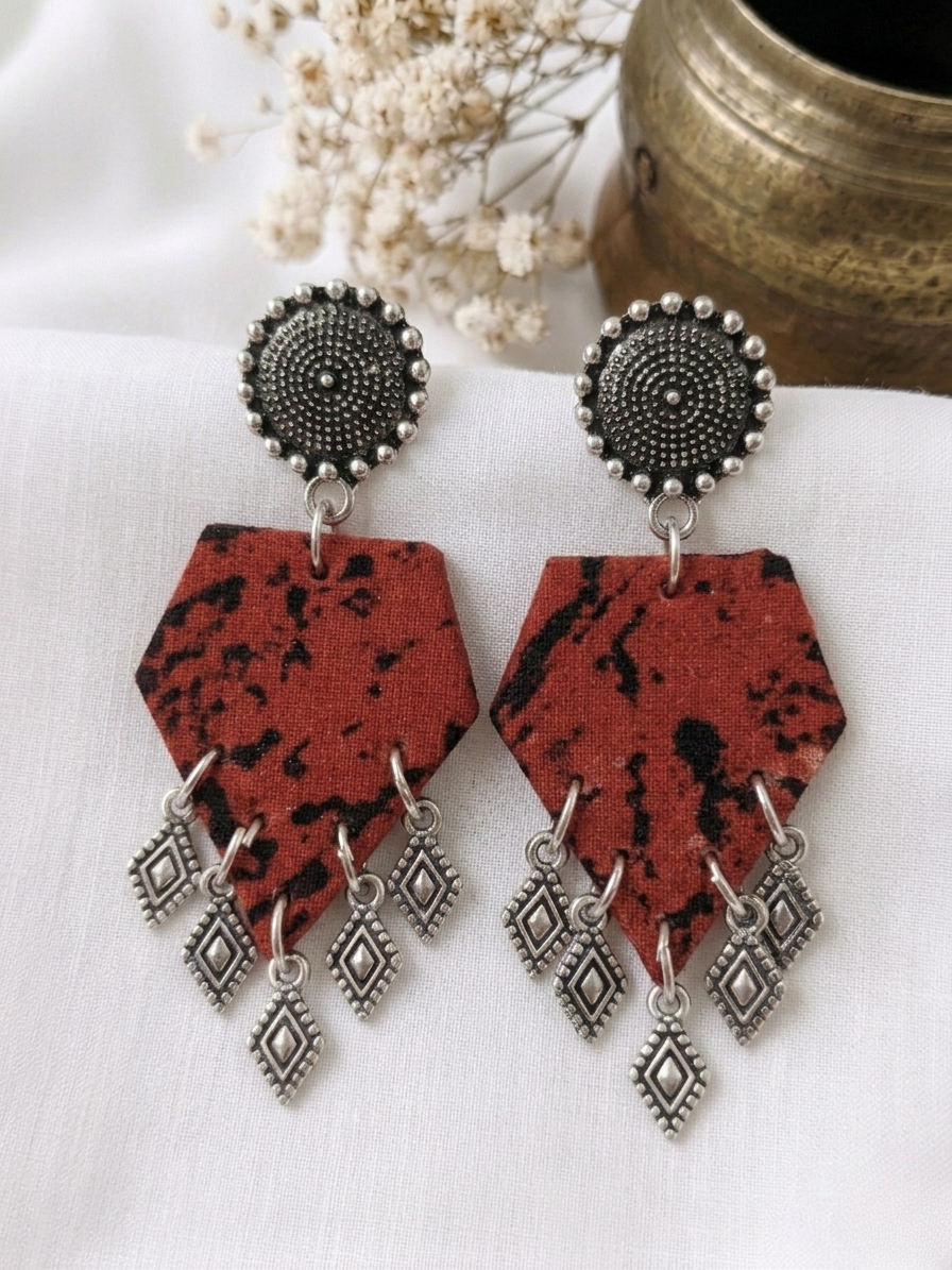 Crimson Splatter Pentagons