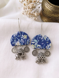 Royal Floral Jhumka Half Rounds