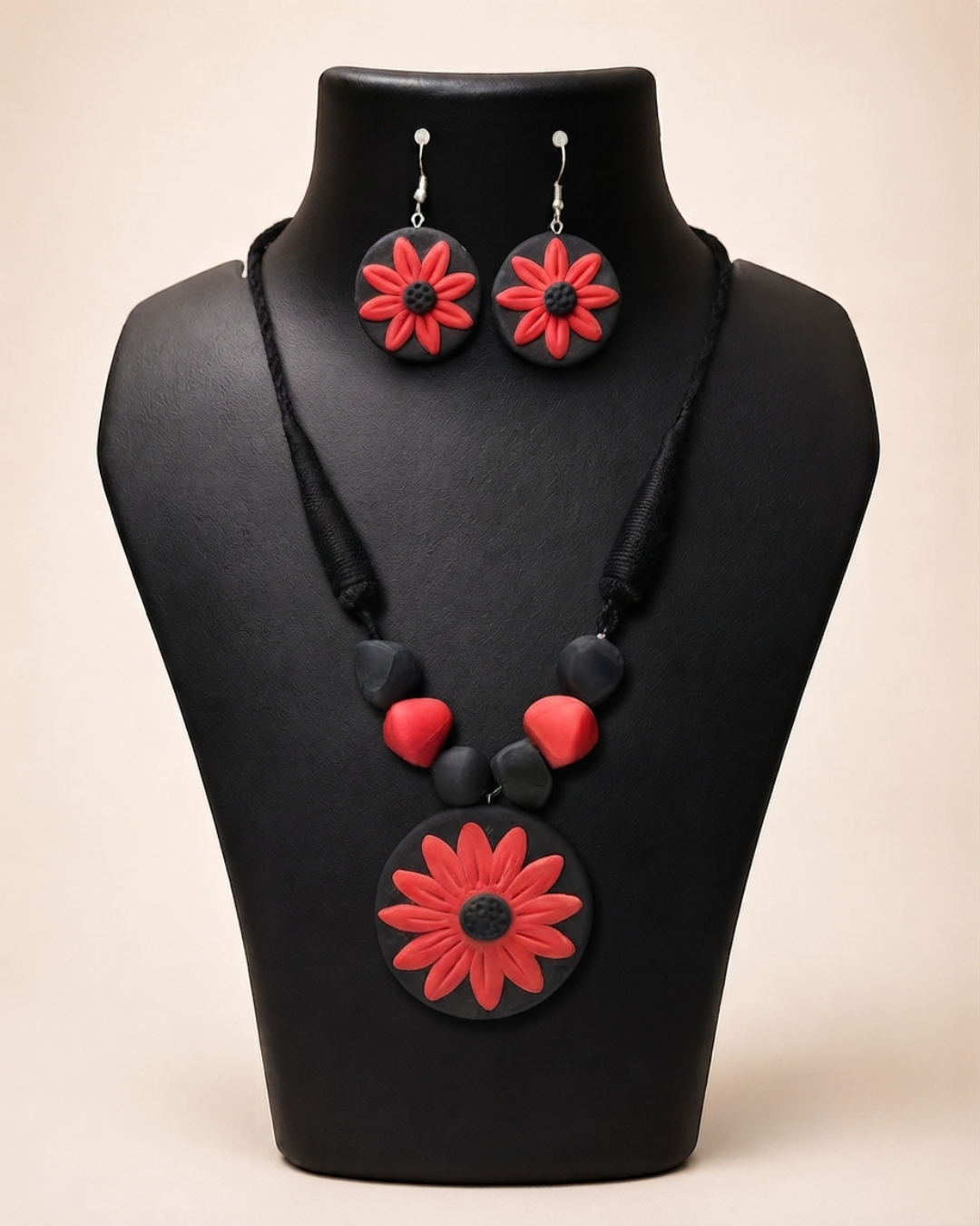 Scarlet Bloom Necklace Set