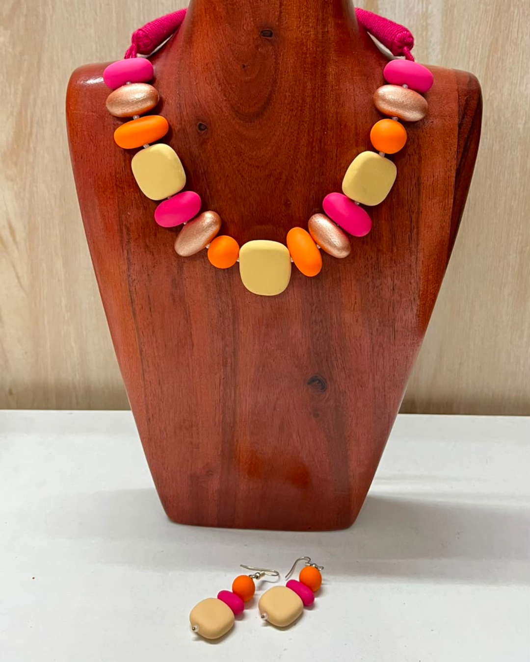 Sunset Bead Necklace Set
