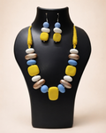 Lemon Sky Bead Necklace Set