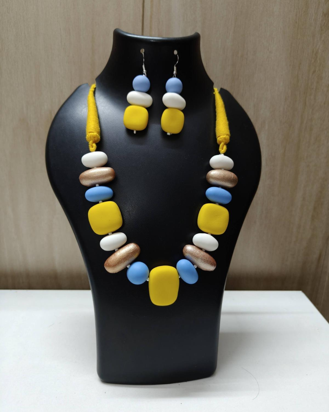 Lemon Sky Bead Necklace Set