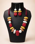 Ruby Spice Bead Necklace Set