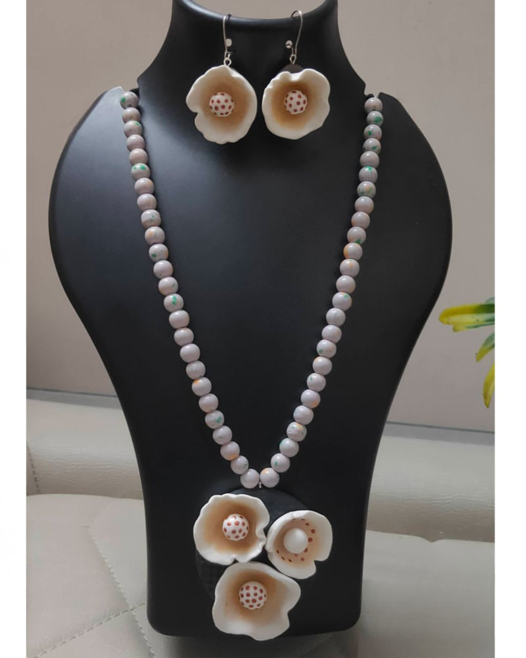 Pearl Mist Bloom Necklace Set
