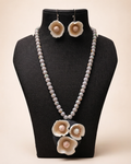 Pearl Mist Bloom Necklace Set