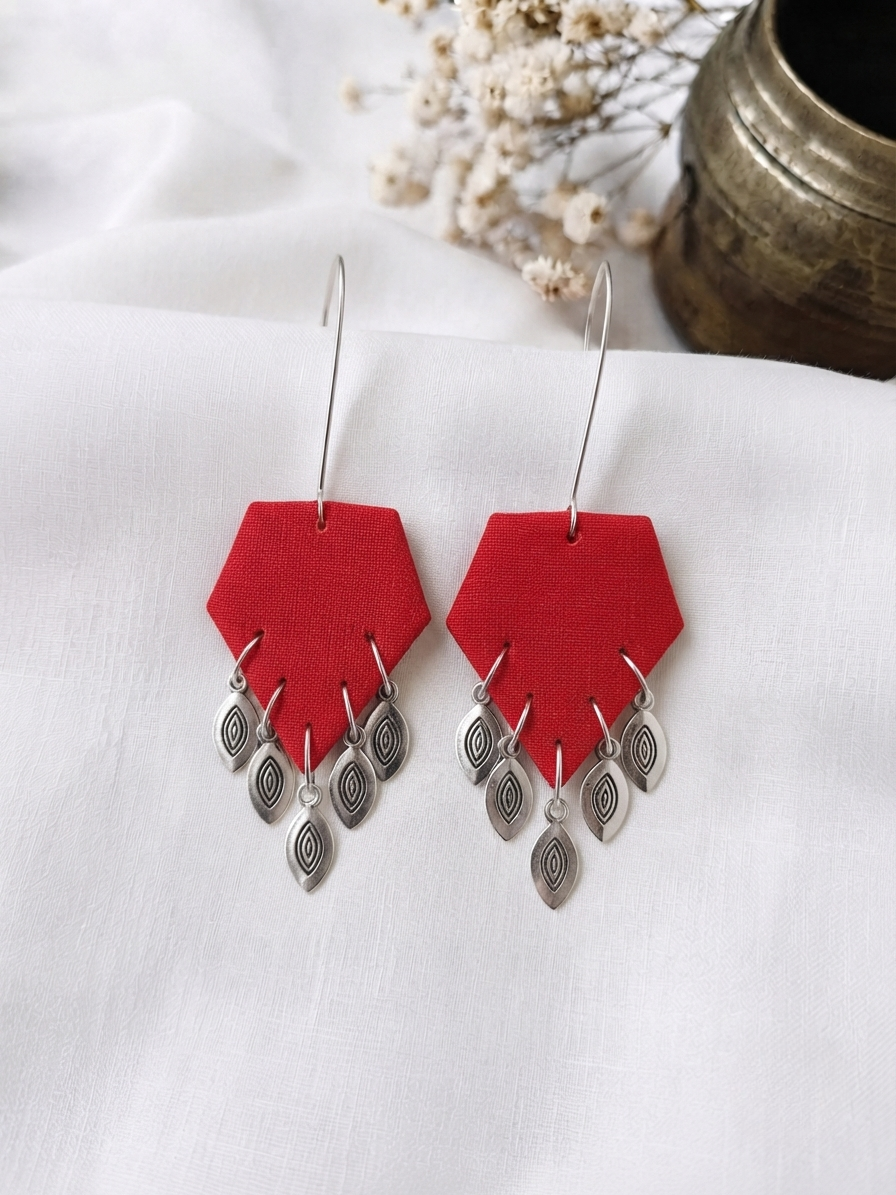 Scarlet Leaf Pentagons