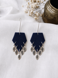 Navy Leaf Pentagons