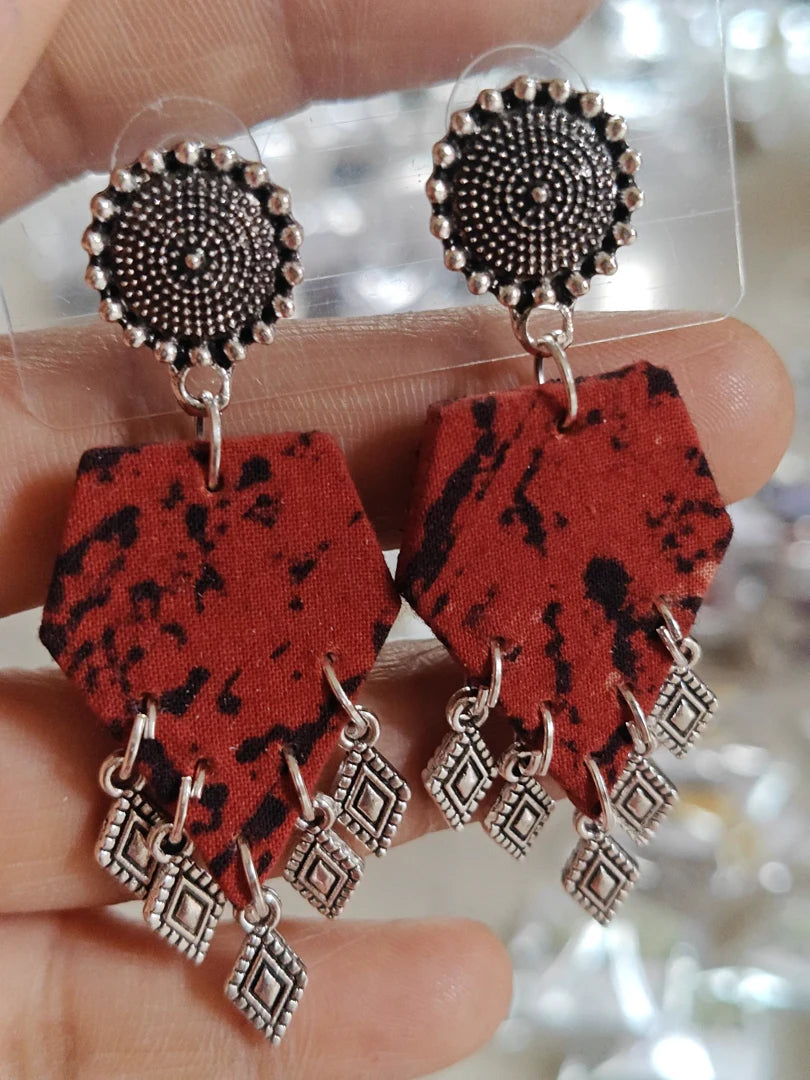 Crimson Splatter Pentagons