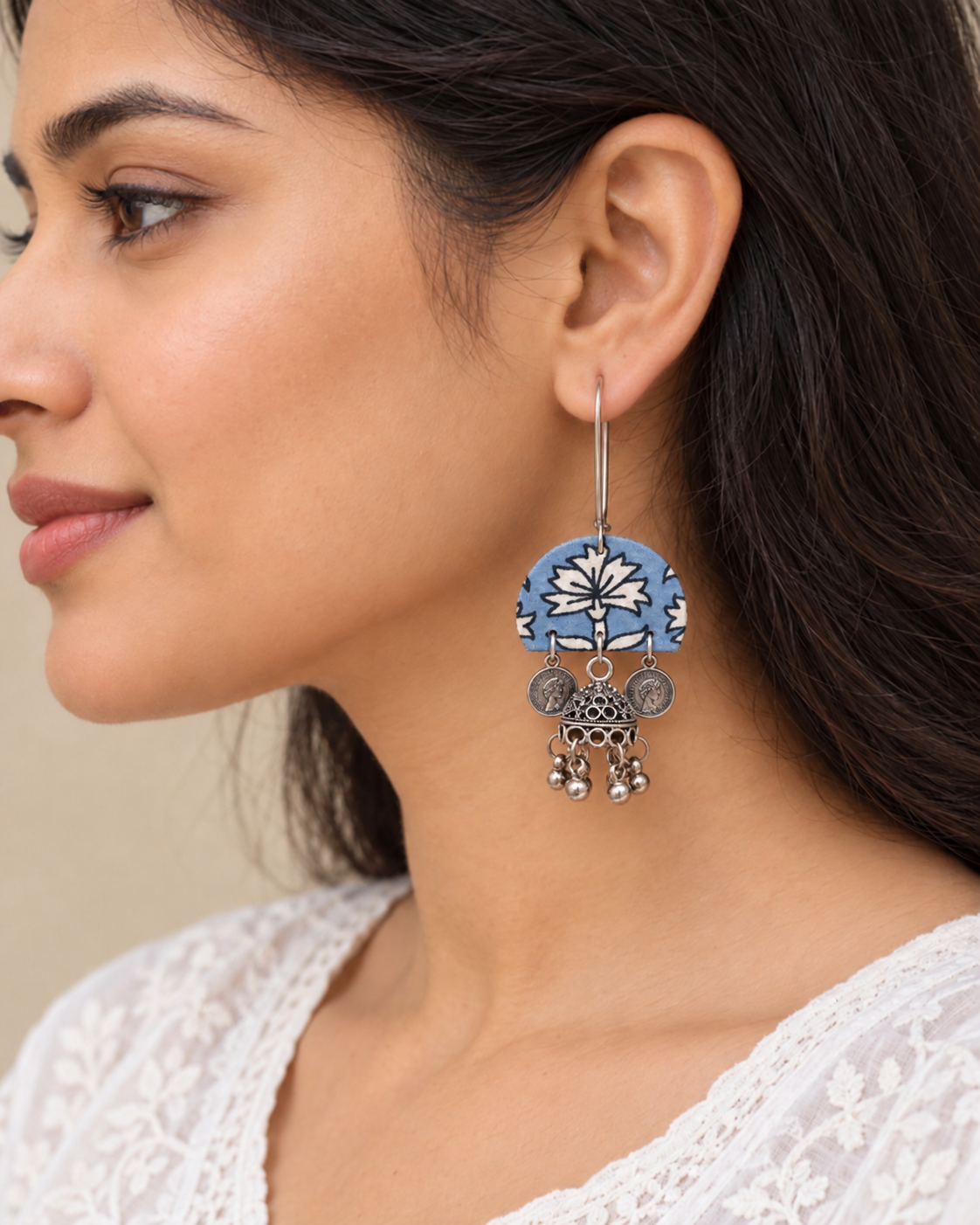 Powder Blossom Jhumka