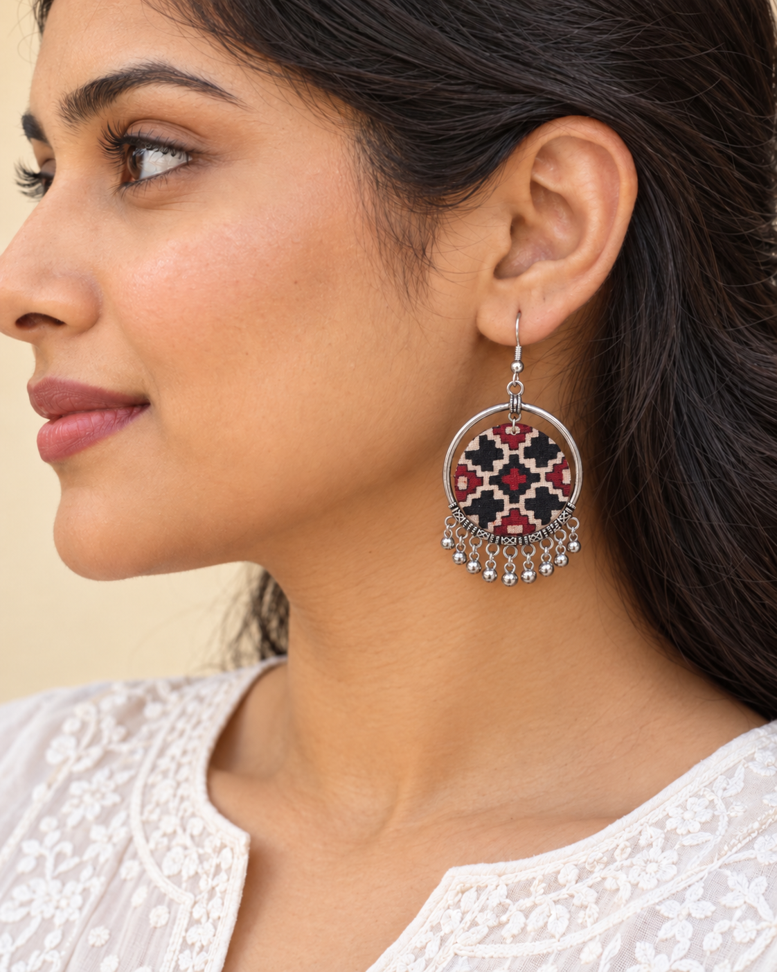 Earth Mosaic Hoops