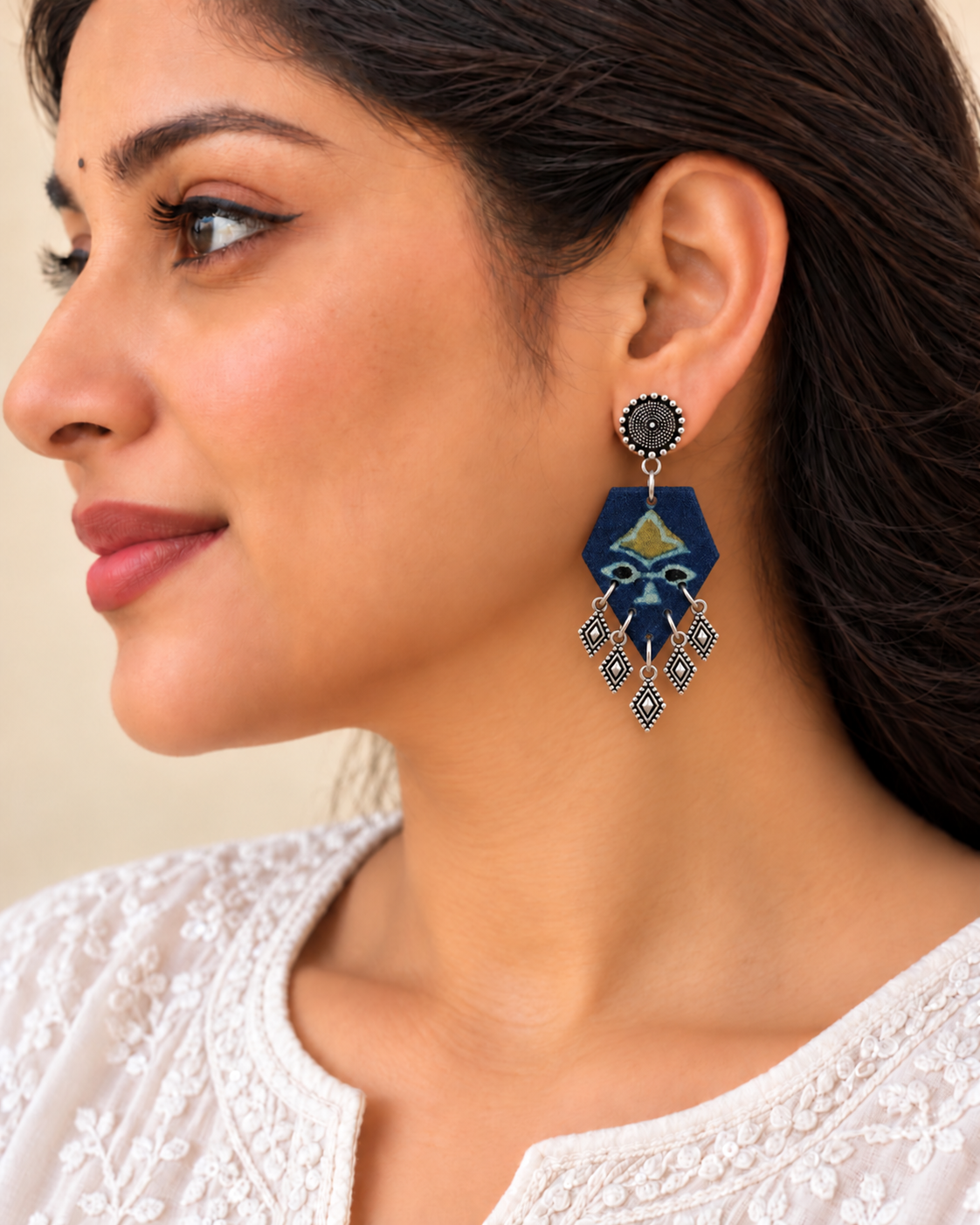 Indigo Motif Charm