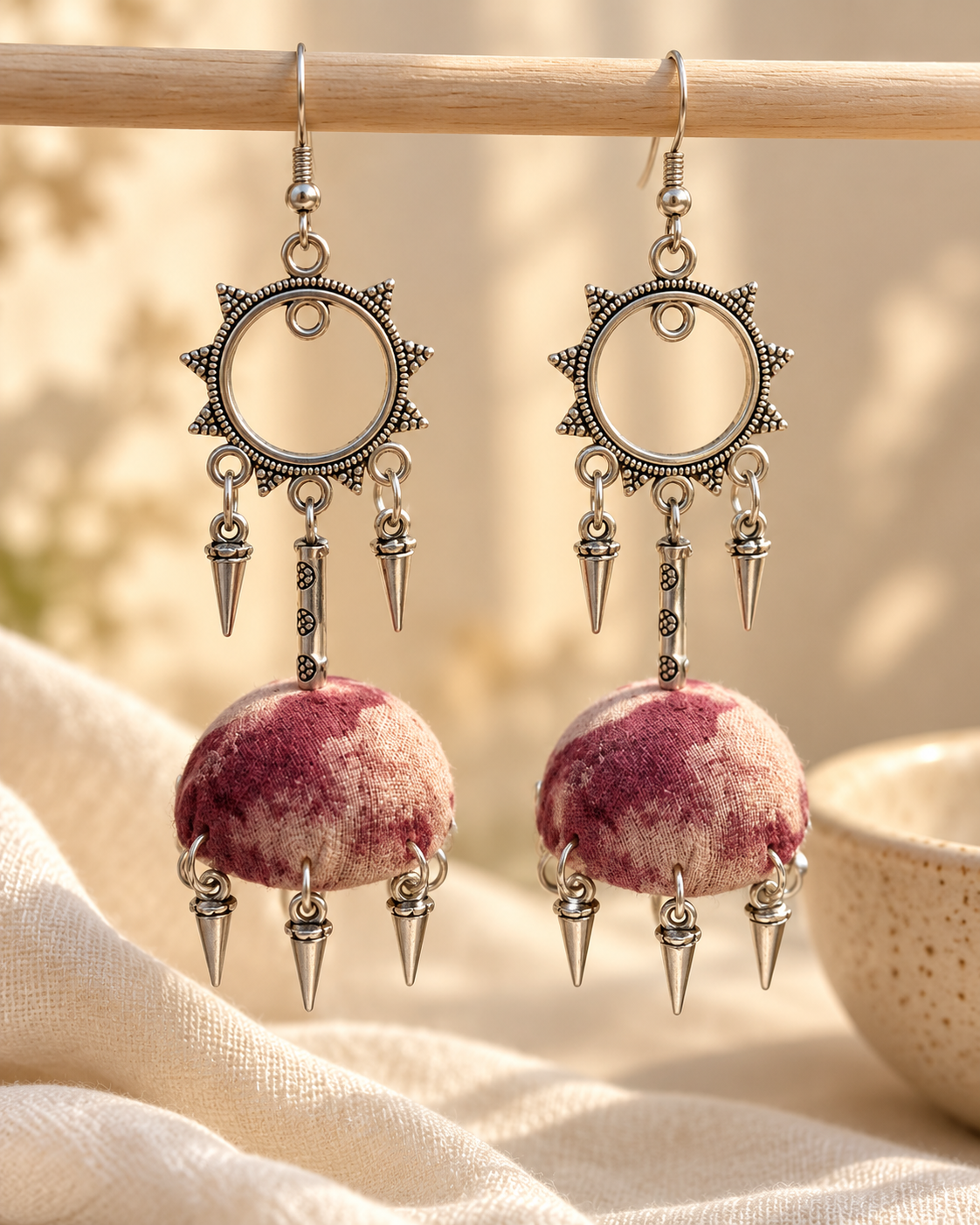 Blush Sunburst Jhumka