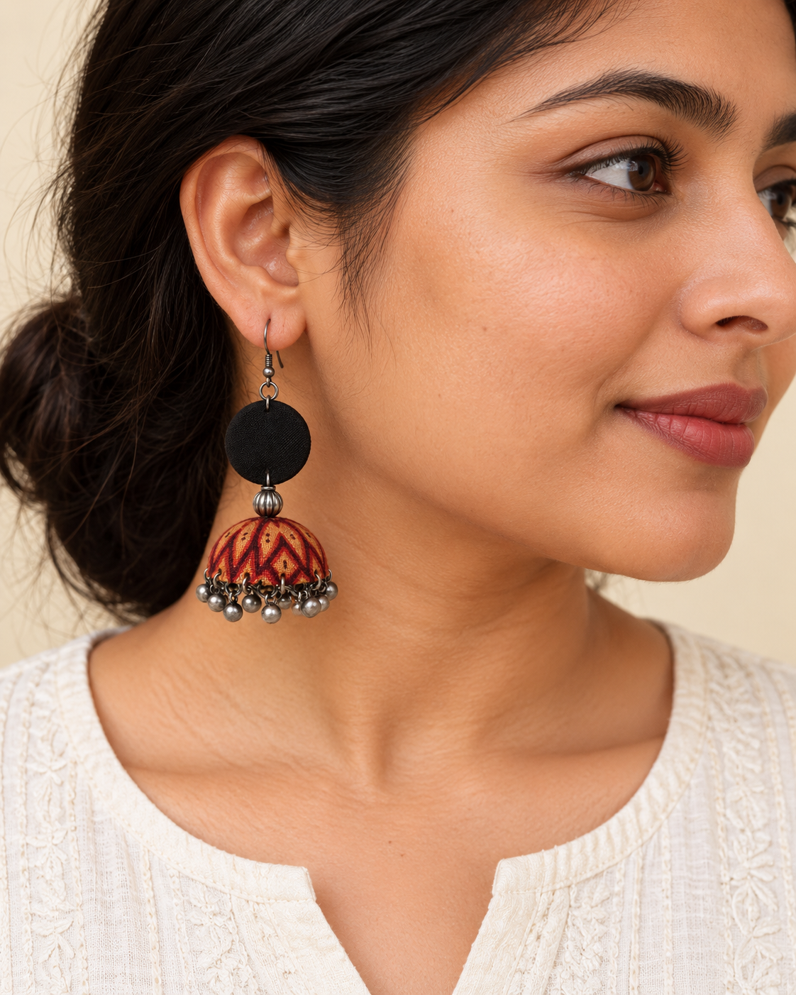 Rust Zigzag Jhumka