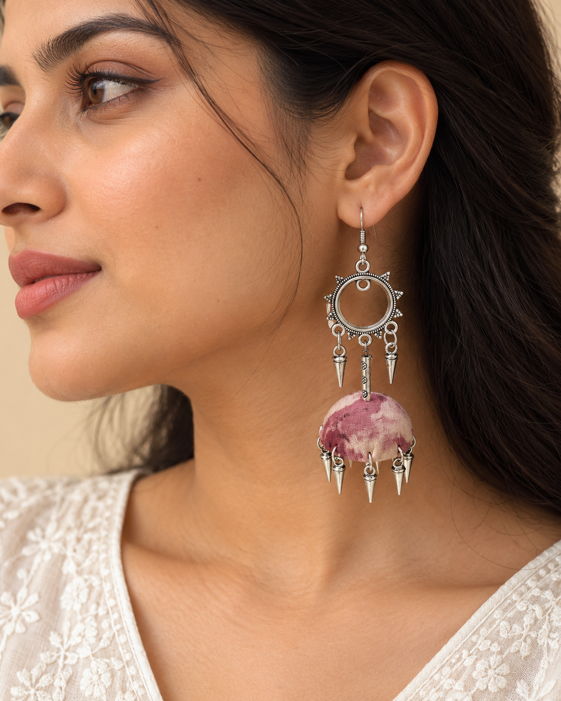 Blush Sunburst Jhumka