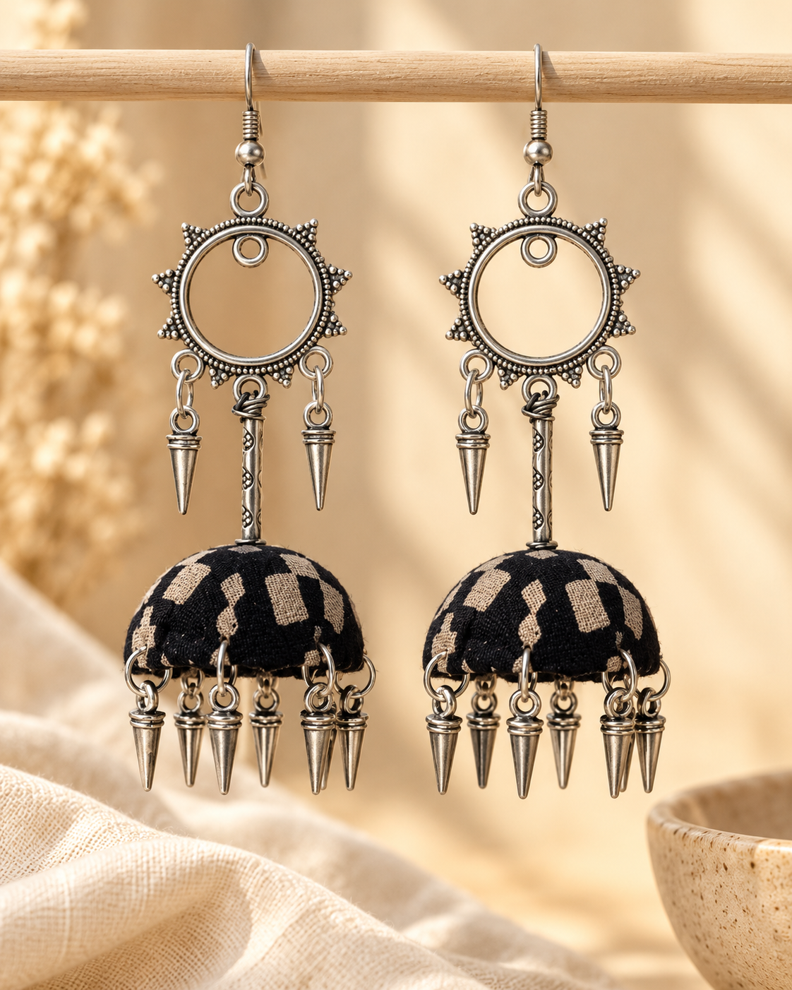 Sunburst Spike Jhumka