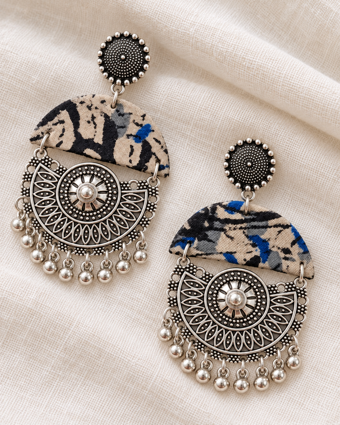 Cobalt Crescent Charm