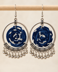 Indigo Spiral Hoops